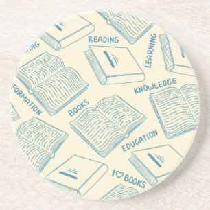 Dessous De Verre En Grès Motif de livre