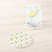 Dessous De Verre En Grès Motif De Llamas, Cute Llamas, Alpacas, Cactus (Côté)