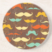 Dessous De Verre En Grès Motif de moustache (Devant)