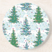 Dessous De Verre En Grès Motif de Noël (Devant)