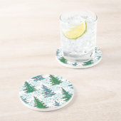 Dessous De Verre En Grès Motif de Noël (Côté)