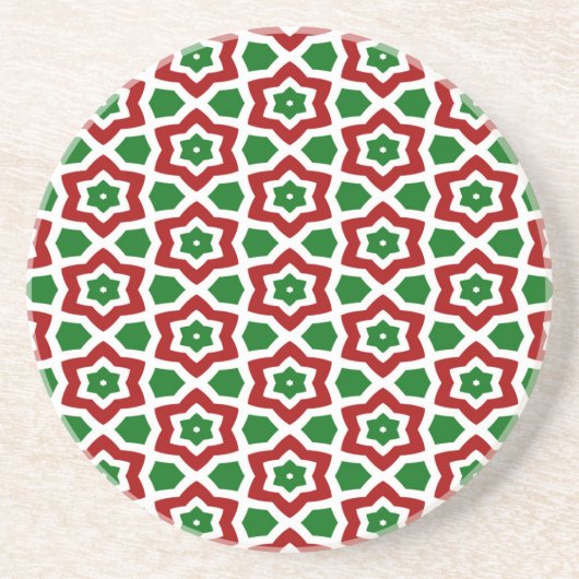 Dessous De Verre En Grès Motif de Noël (Devant)