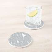 Dessous De Verre En Grès Motif de Noël (Côté)