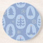 Dessous De Verre En Grès Motif de Noël (Devant)