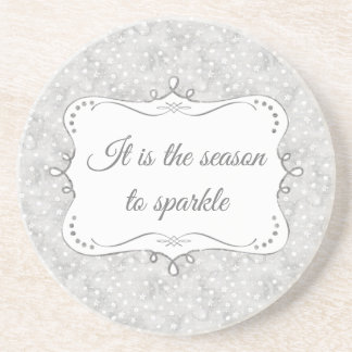 Dessous De Verre En Grès Motif de Noël élégant personnalisé