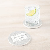 Dessous De Verre En Grès Motif de Noël élégant personnalisé (Côté)