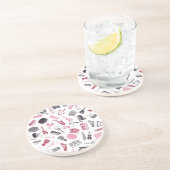 Dessous De Verre En Grès Motif de notes de musique (Côté)