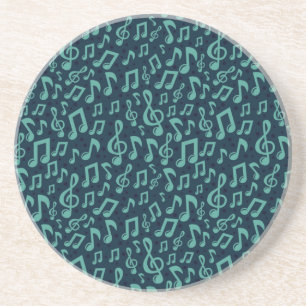 Dessous De Verre En Grès Motif de notes musicales