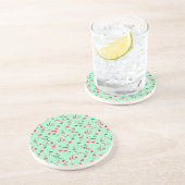 Dessous De Verre En Grès Motif de notes musicales (Côté)