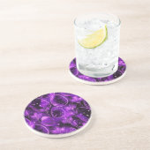 Dessous De Verre En Grès Motif de Pâques gothique violet (Côté)
