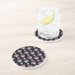 Dessous De Verre En Grès Motif De Pâtes, Pâtes Lilac, Pâtes De Chien, Empre