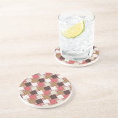 Dessous De Verre En Grès Motif de pesage citrouille (Côté)