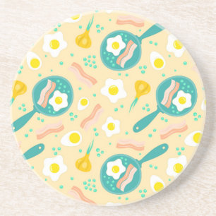 Dessous De Verre En Grès Motif de petit déjeuner