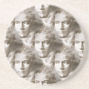 Dessous De Verre En Grès Motif de portrait Beethoven