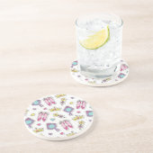 Dessous De Verre En Grès motif de princesse de papillon (Côté)