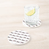 Dessous De Verre En Grès Motif de rennes de tête et de queue (Côté)