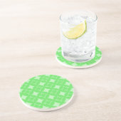 Dessous De Verre En Grès Motif de shippo vert citron (Côté)