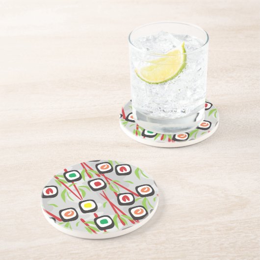 Dessous De Verre En Grès Motif de sushi (Côté)