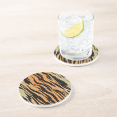 Dessous De Verre En Grès Motif de tigre (Côté)