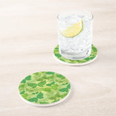 Dessous De Verre En Grès Motif de vert de ressort (Côté)