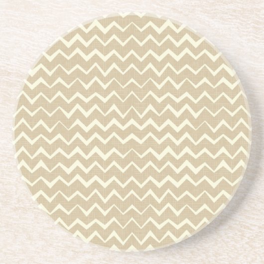 Dessous De Verre En Grès Motif de zigzag (Devant)