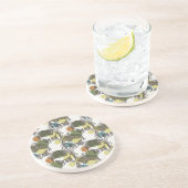 Dessous De Verre En Grès Motif d'éléphant (Côté)