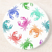 Dessous De Verre En Grès Motif des crabes (Devant)
