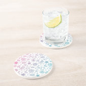 Dessous De Verre En Grès Motif d'été (Côté)