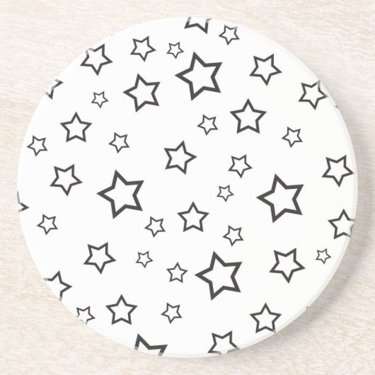 Dessous De Verre En Grès Motif d'étoiles (Devant)