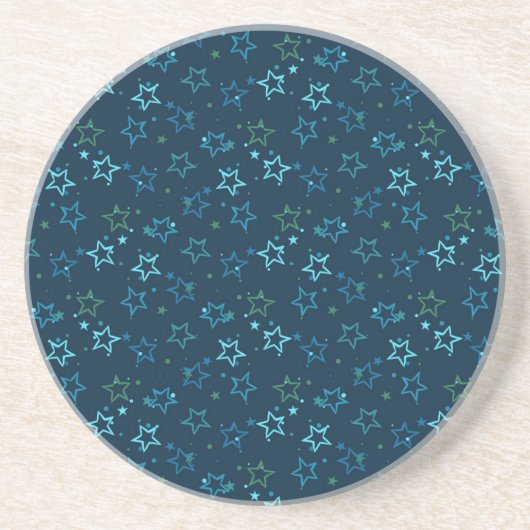 Dessous De Verre En Grès Motif d'étoiles (Devant)