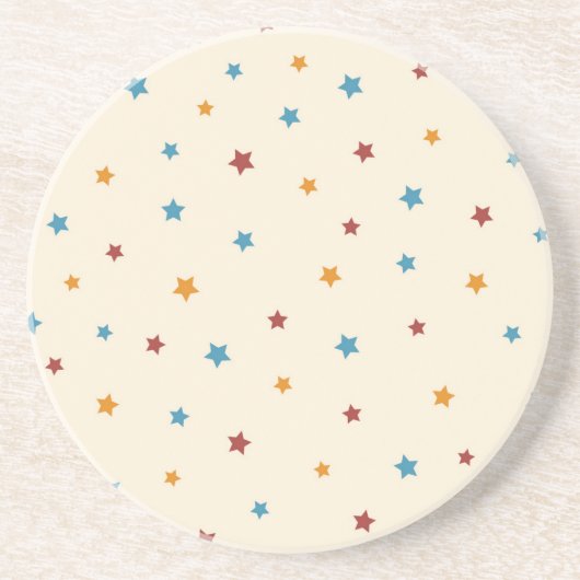 Dessous De Verre En Grès Motif d'étoiles (Devant)
