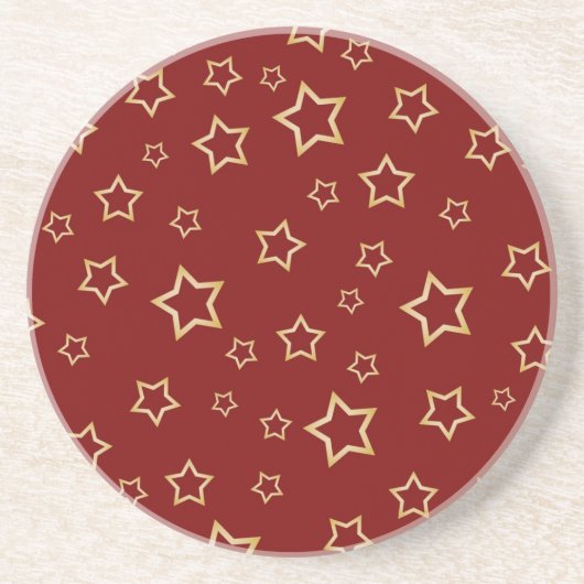 Dessous De Verre En Grès Motif d'étoiles (Devant)