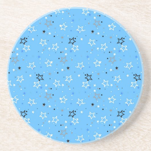 Dessous De Verre En Grès Motif d'étoiles (Devant)