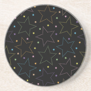 Dessous De Verre En Grès Motif du ciel de nuit étoilé