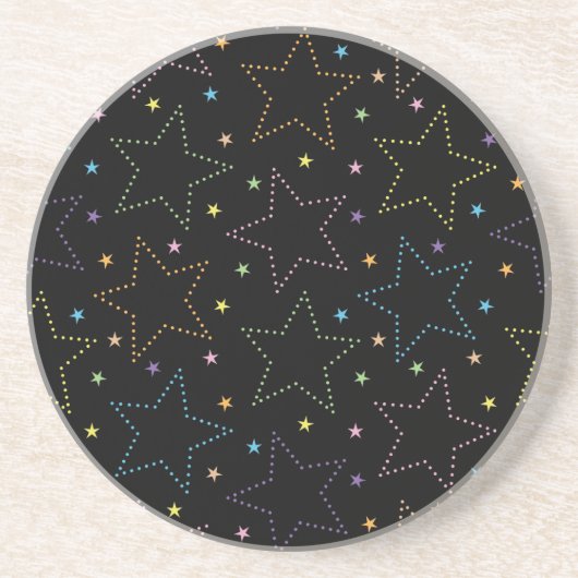 Dessous De Verre En Grès Motif du ciel de nuit étoilé (Devant)