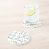 Dessous De Verre En Grès Motif Empreinte de patte dalmate (Côté)