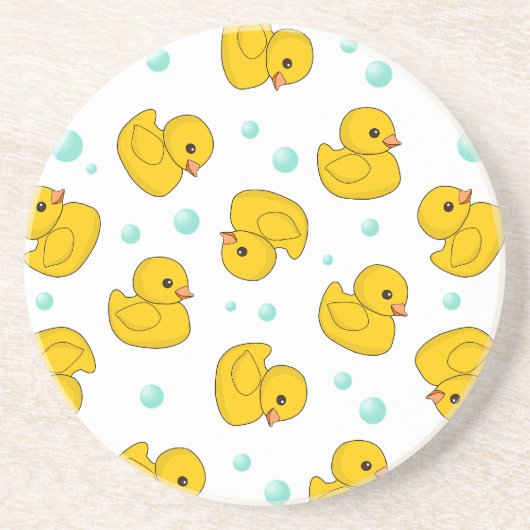 Dessous De Verre En Grès Motif en caoutchouc de canard (Devant)