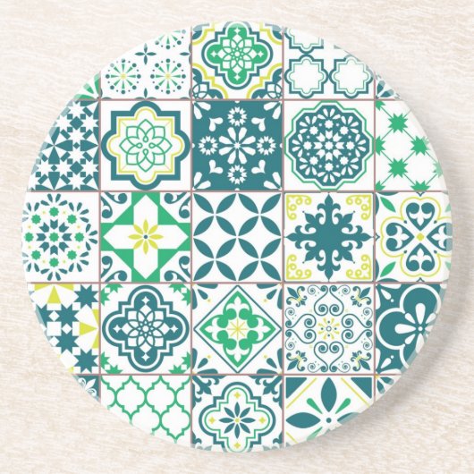 Dessous De Verre En Grès Motif en céramique (Devant)