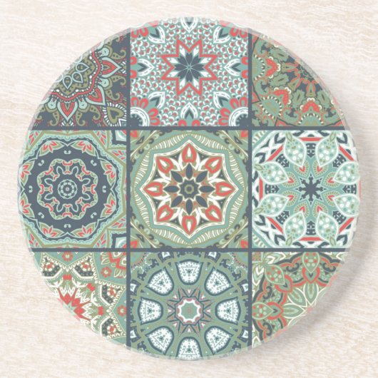 Dessous De Verre En Grès Motif en céramique (Devant)