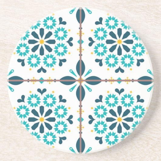 Dessous De Verre En Grès Motif en céramique (Devant)