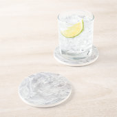 Dessous De Verre En Grès Motif en marbre (Côté)
