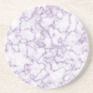 Dessous De Verre En Grès Motif en marbre violet