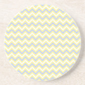 Dessous De Verre En Grès Motif en pastel de Chevron (Devant)