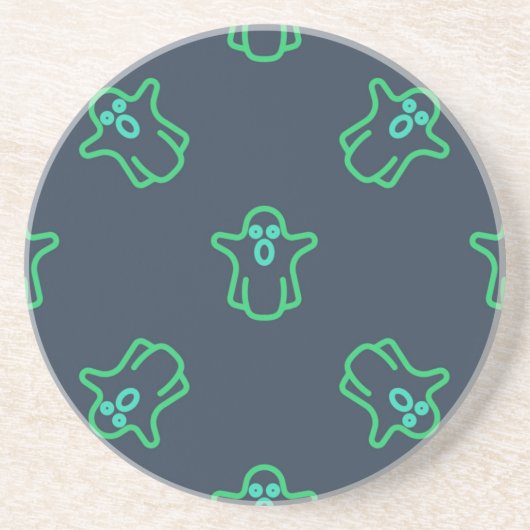 Dessous De Verre En Grès Motif fantôme (Devant)