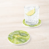 Dessous De Verre En Grès motif feuille (Côté)