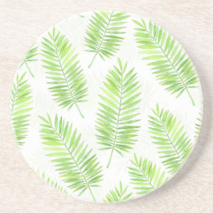 Dessous De Verre En Grès Motif feuille Palm