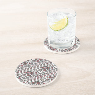 Dessous De Verre En Grès Motif floral botanique Cottagecore