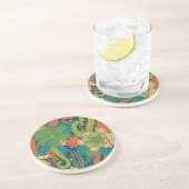 Dessous De Verre En Grès Motif floral d'été (Côté)