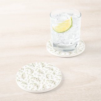 Dessous De Verre En Grès Motif floral élégant au muguet