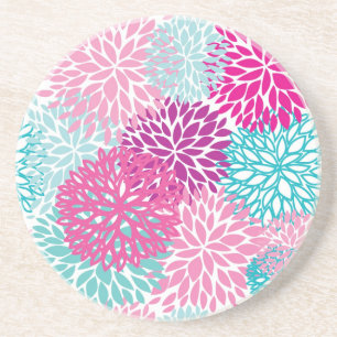 Dessous De Verre En Grès Motif floral lumineux 2